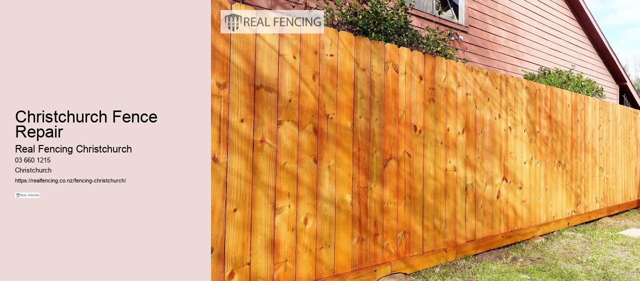 timber fence christchurch