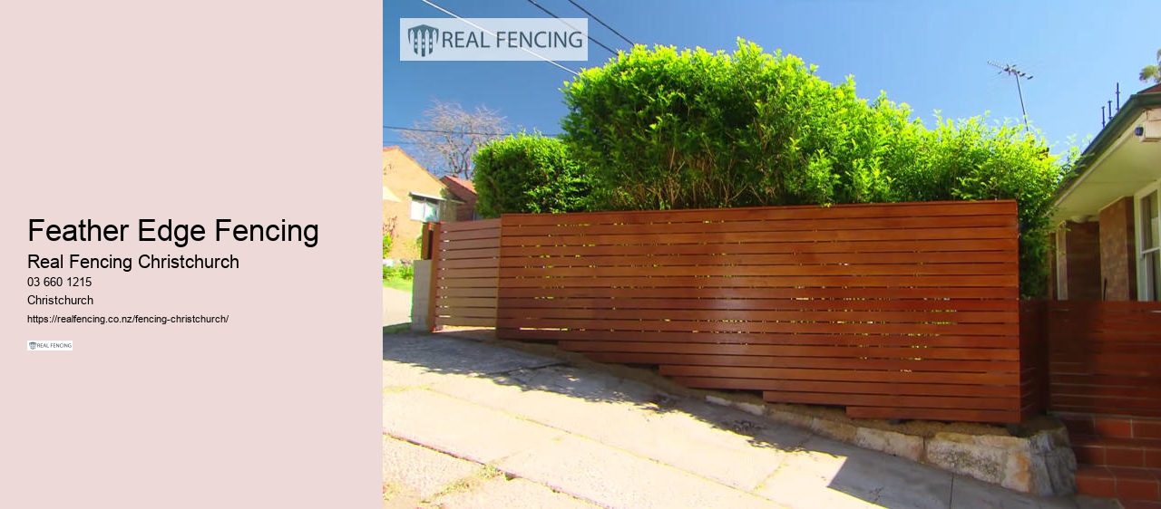 Feather Edge Fencing