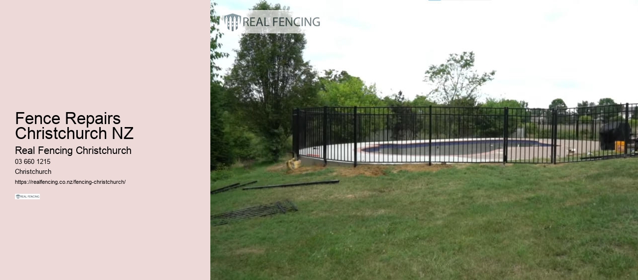 fencing contractors chch