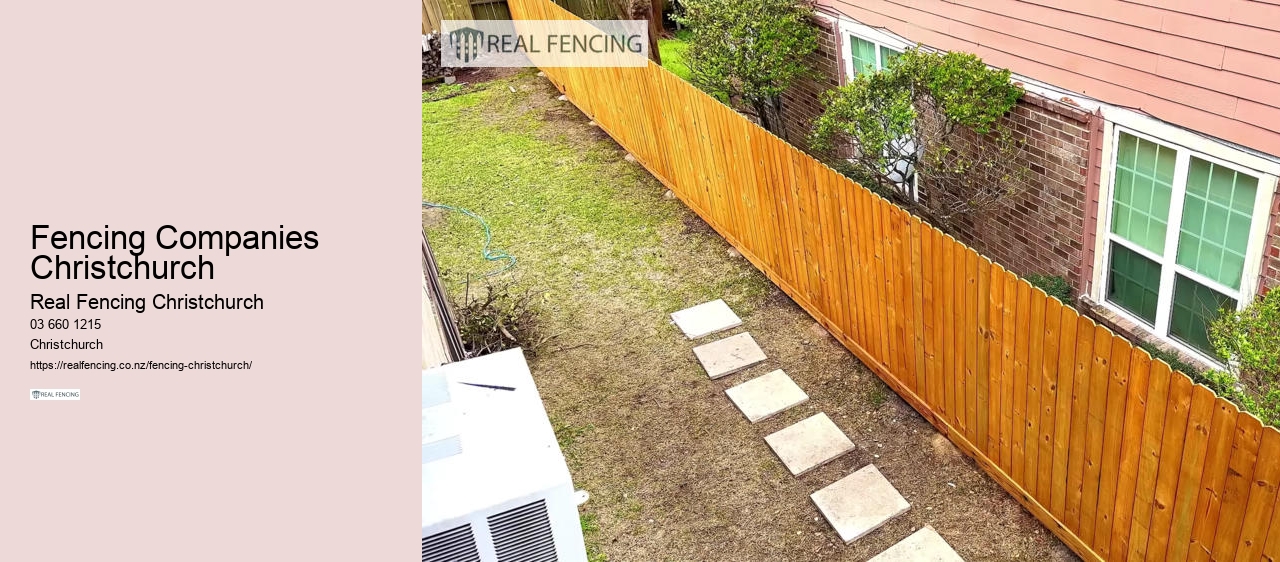 Fencing Companies Christchurch