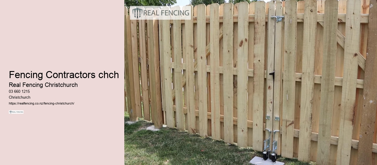 Fencing Contractors chch