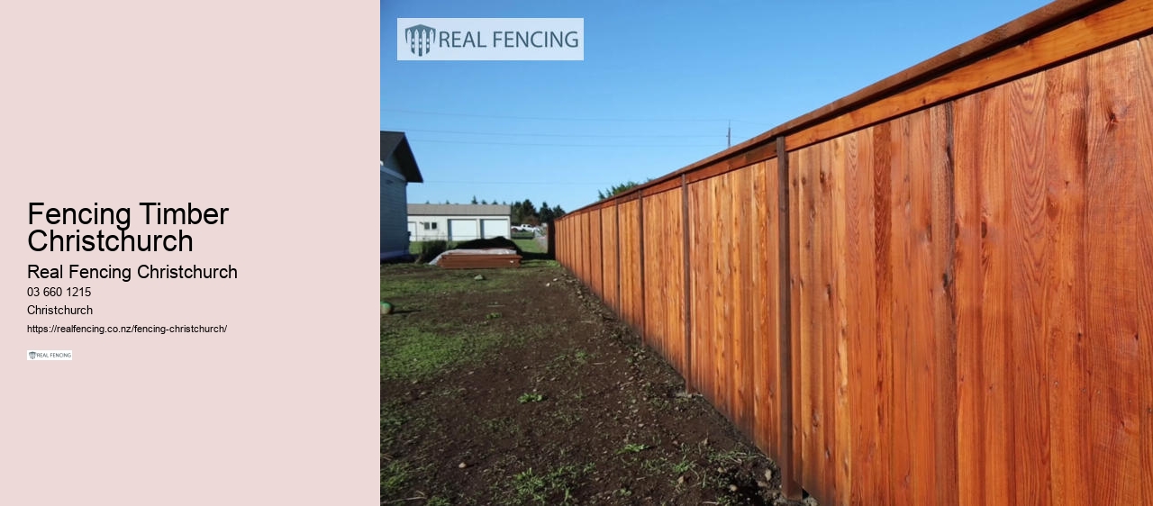 wood fencing christchurch nz