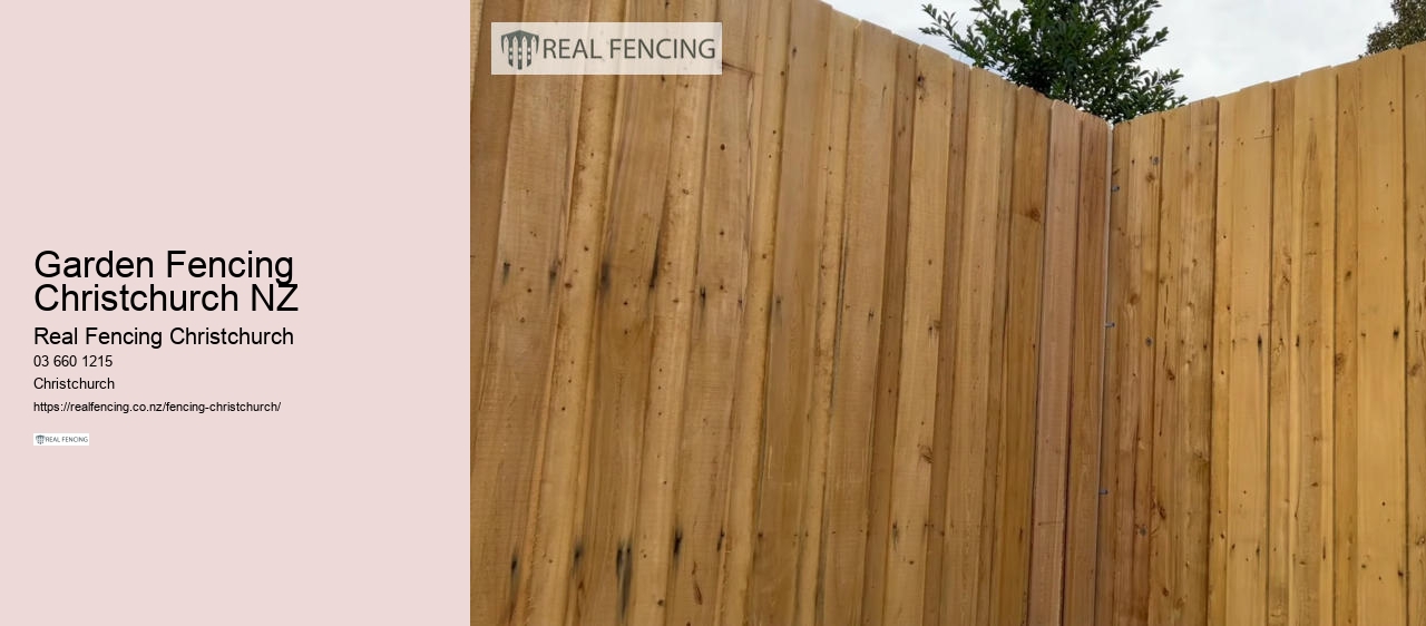 Garden Fencing Christchurch NZ