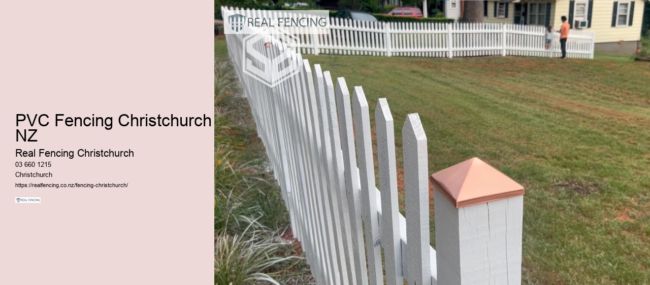 PVC Fencing Christchurch NZ