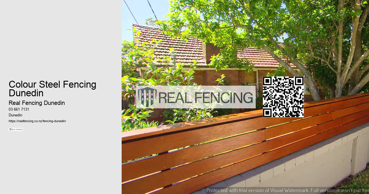 Colour Steel Fencing Dunedin