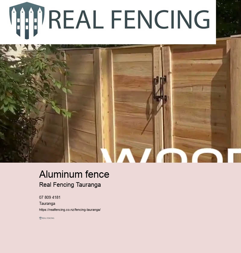 Aluminum fence