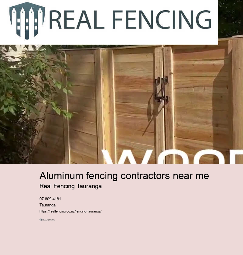 Aluminum fencing contractors near me