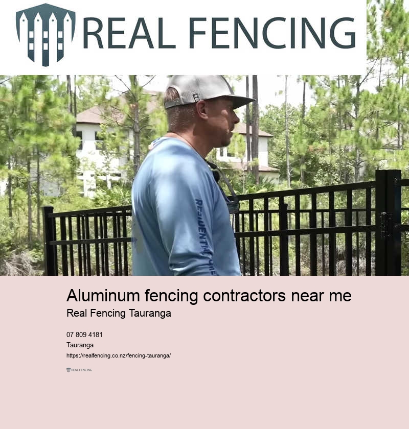 Commercial aluminum fencing