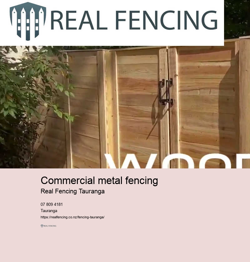 Commercial metal fencing