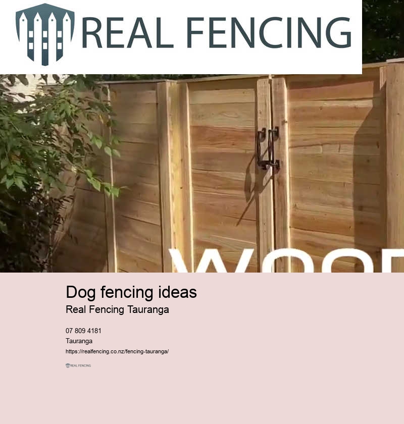 Dog fencing ideas