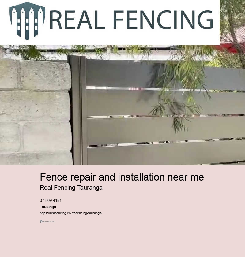 Fence repair and installation near me