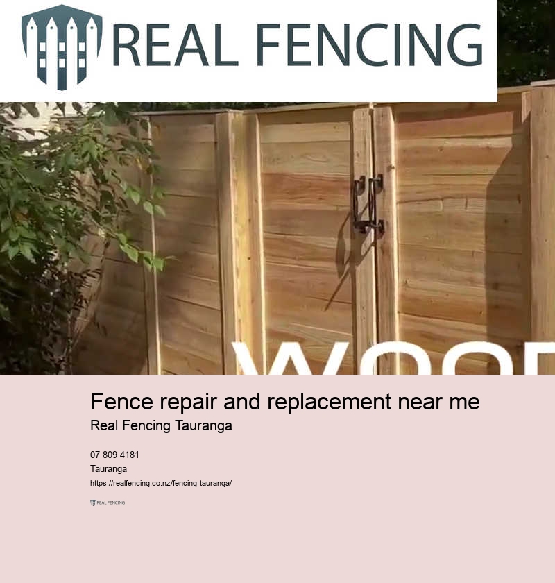 Fence repair and replacement near me