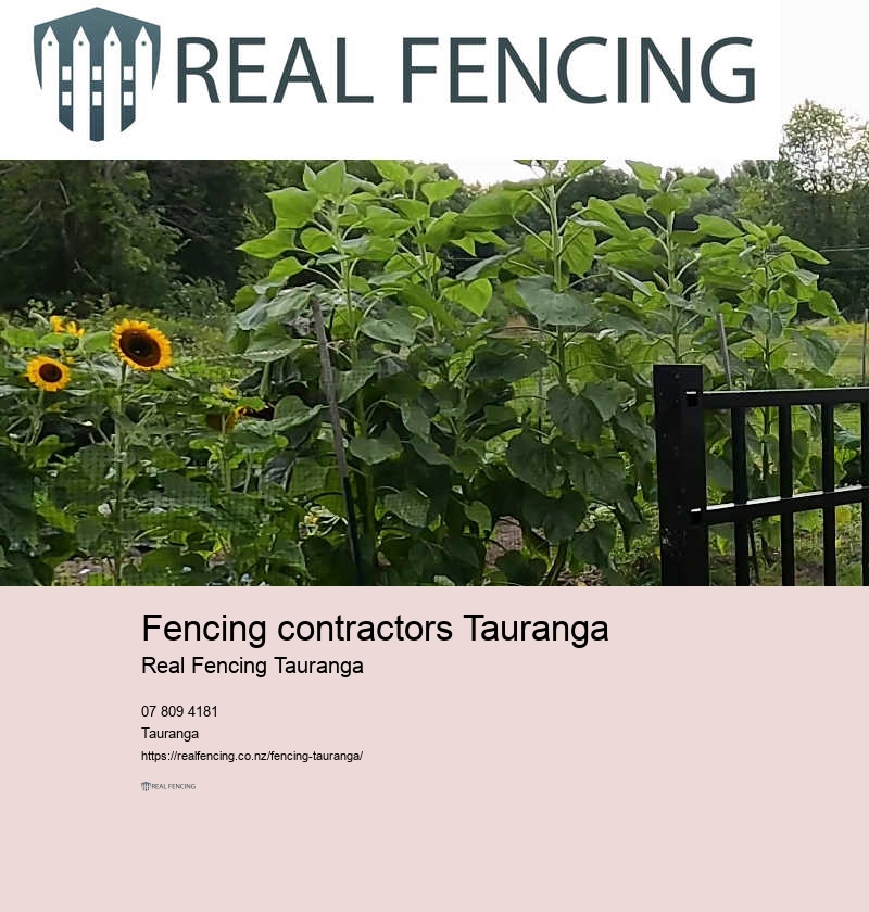 Tauranga fences