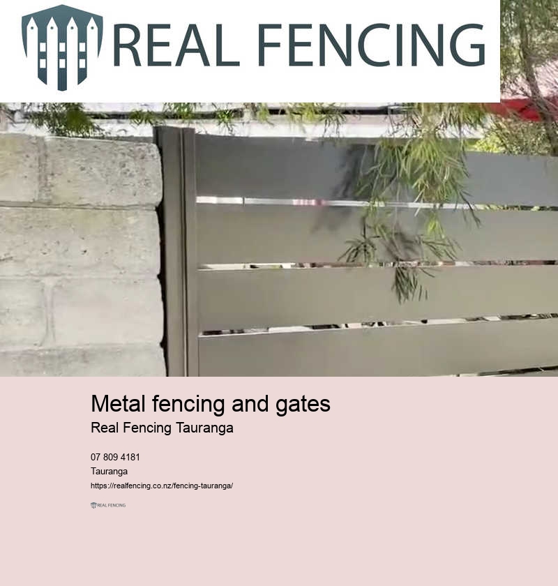 Metal fencing and gates