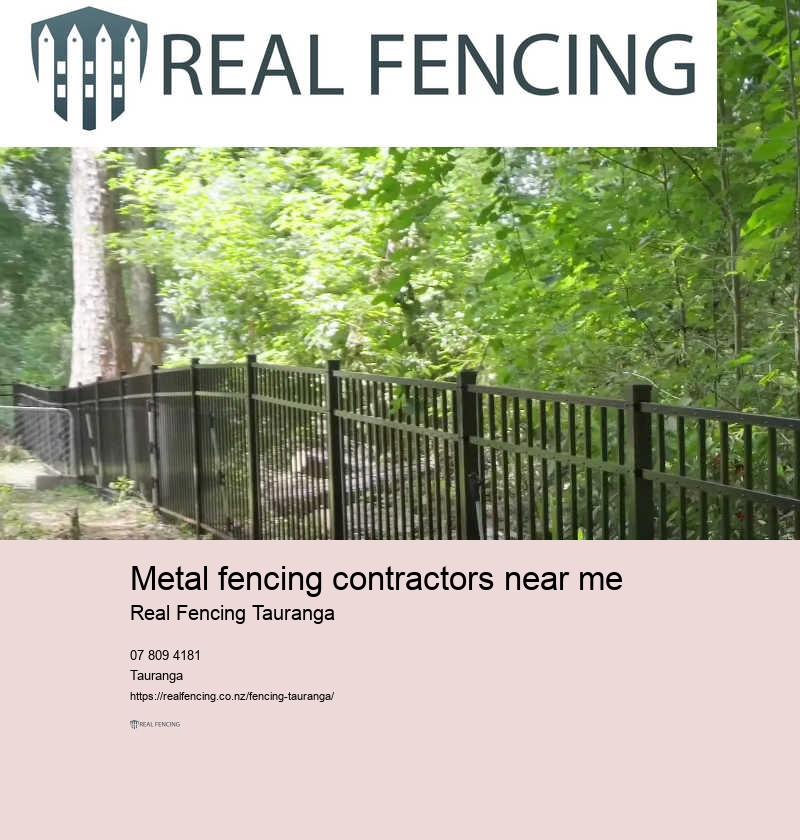 Commercial metal fencing