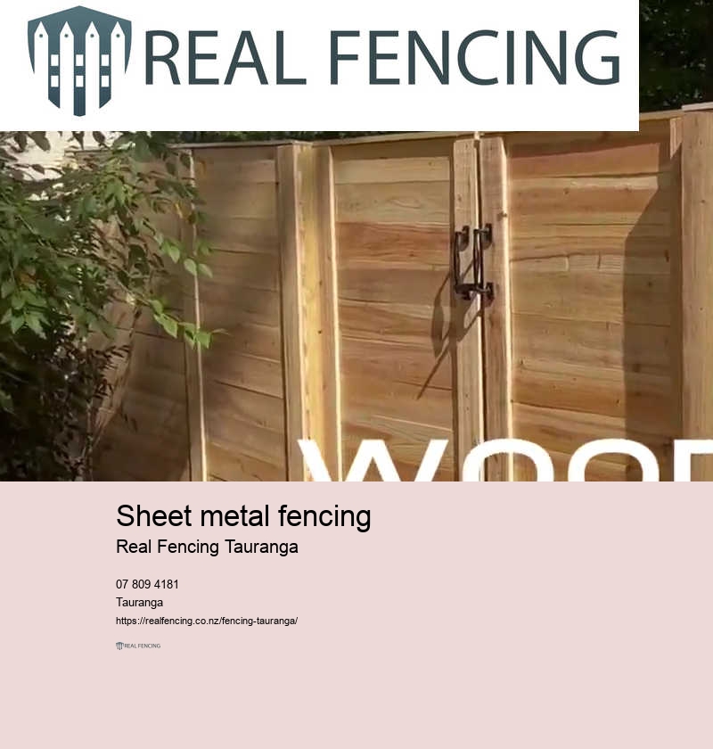 Sheet metal fencing