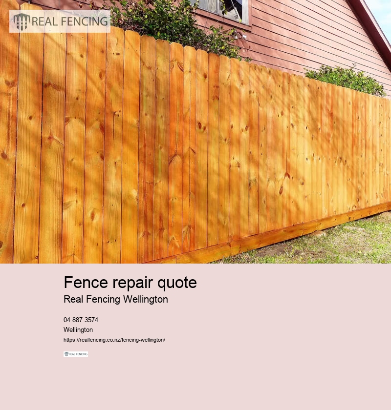 fence repair quote