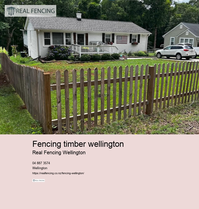 fencing timber wellington