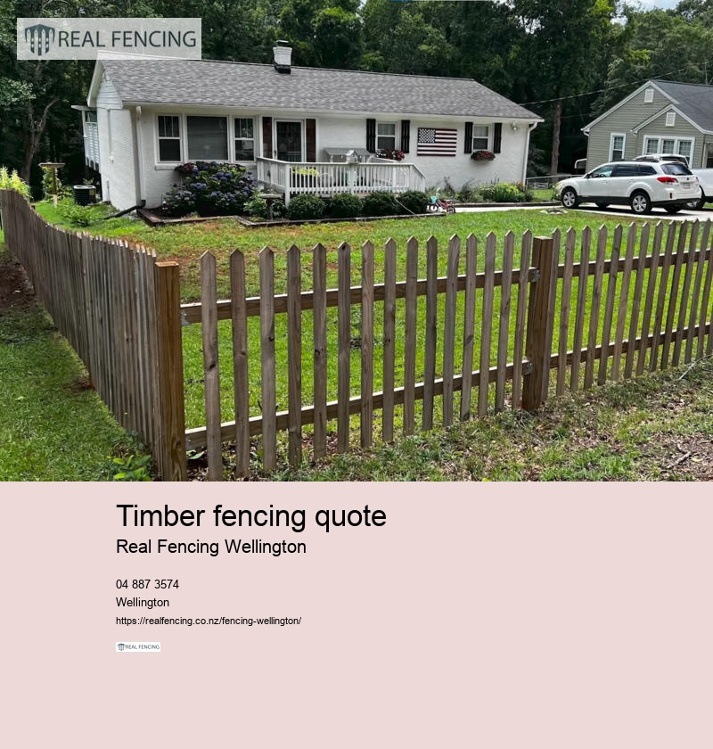 timber fencing quote